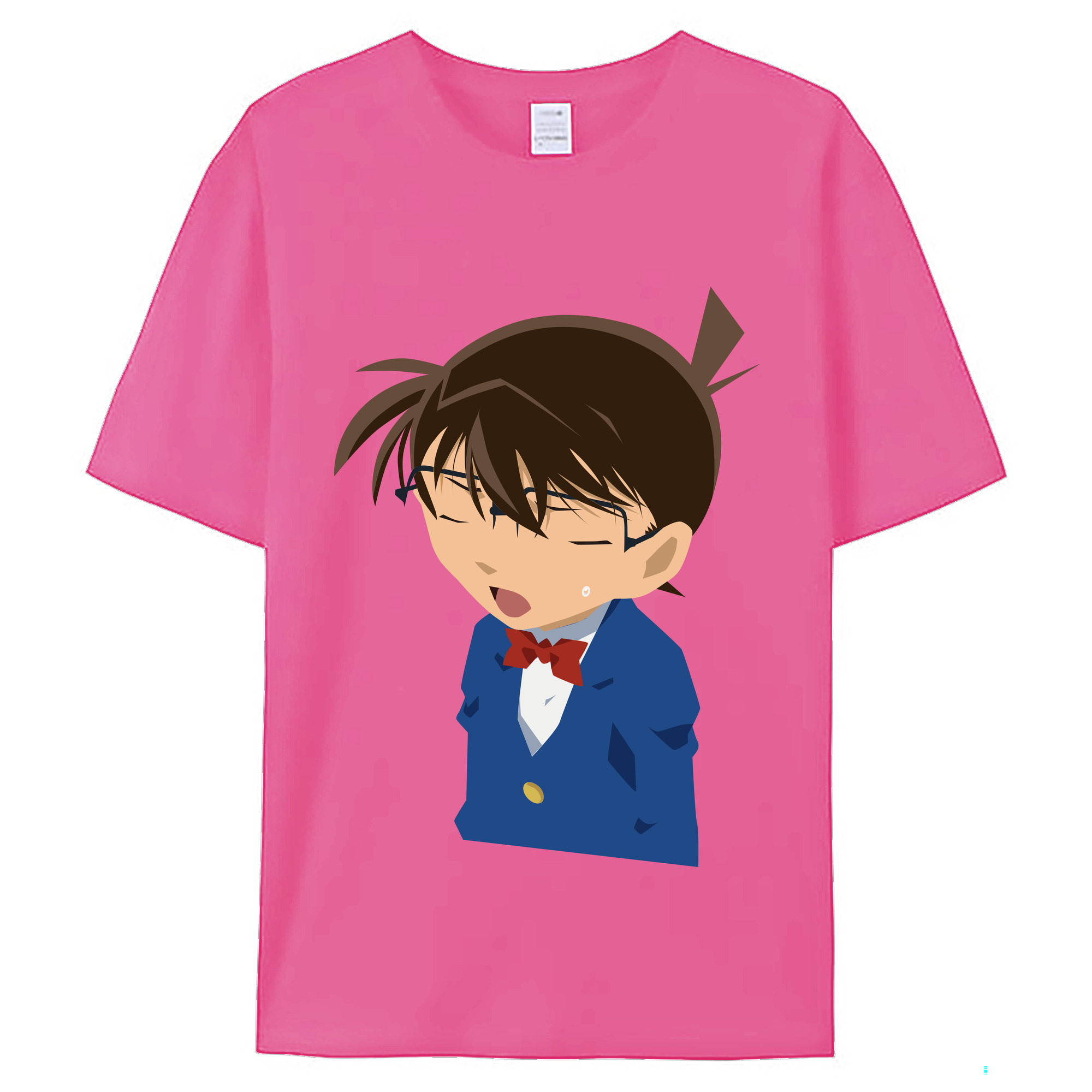 （画像用） 名探偵コナン 江戸川 コナン Detective Conan Conan Edogawa レディースカジュアルプリントTシャツ（綿100％）